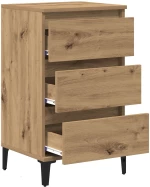 vidaXL Κομοδίνο Καλλιτέχνη Δρυς 40x35x70 εκ Επεξεργασμένο Ξύλο