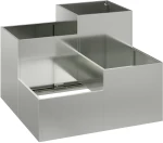vidaXL Γλάστρα Κήπου 80x80x60 εκ Ανοξείδωτο Χάλυβα