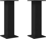 vidaXL Βάσεις Ηχείων 2 τμχ Μαύρο Δρυς 30x30x80 εκ Επεξεργασμένο Ξύλο