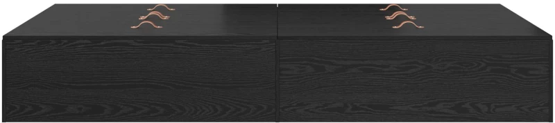 vidaXL Κρεβάτι με αποθηκευτικό χώρο Μαύρη Δρυς 120x190 εκ