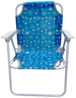 Παιδική πτυσσόμενη καρέκλα camping - 2012 - 241729 - Light Blue/Flowers