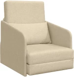 vidaXL Καναπές-κρεβάτι 2 σε 1 Κρεμ 65x80x83 cm Ύφασμα