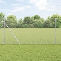 vidaXL Εξάγωνος Φράχτης 1.4x10 μ Γαλβανισμένος Χάλυβας