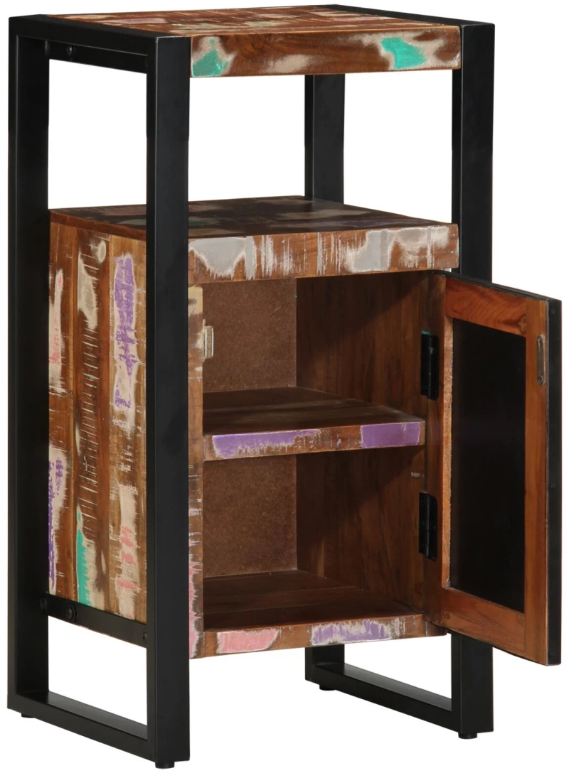 vidaXL Ντουλάπι Μπάνιου Πολύχρωμο 40x35x75 cm Μασίφ Ξύλο Ανακυκλωμένο