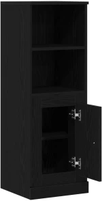 vidaXL Υψηλός Ντουλάπι Μαύρο Δρύς 36x35.5x103.5 εκ Επεξεργασμένο Ξύλο
