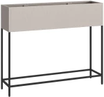 vidaXL Αναμμένη Γλάστρα 100x26x82 εκ. Φθαρμένος Χάλυβας