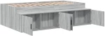 vidaXL Κρεβάτι Αποθήκης Γκρέι Σονομά 75x190 εκ.