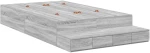 vidaXL Κρεβάτι αποθήκευσης Γκρι Σονόμα 120x200 εκ.