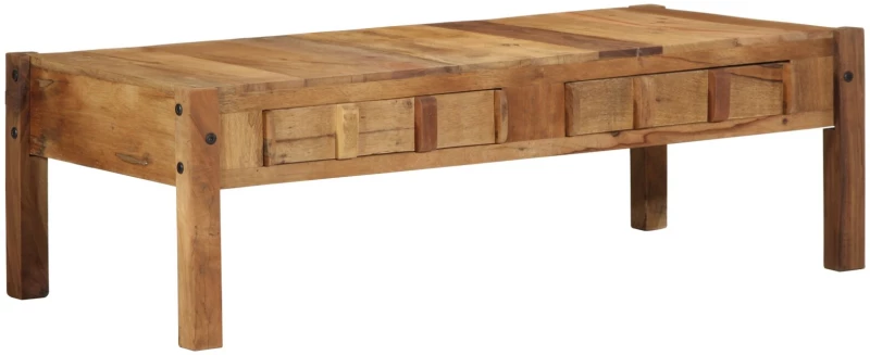 vidaXL Τραπέζι Καφέ 110x55x35 cm Μασίφ Ανακυκλωμένο