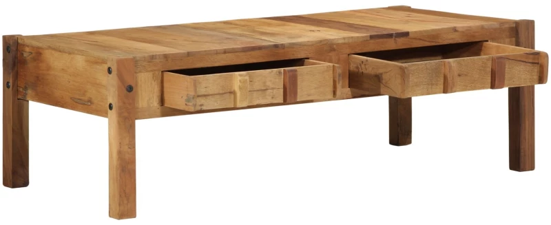 vidaXL Τραπέζι Καφέ 110x55x35 cm Μασίφ Ανακυκλωμένο