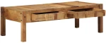 vidaXL Τραπέζι Καφέ 110x55x35 cm Μασίφ Ανακυκλωμένο