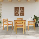 vidaXL Σετ Κήπου 5 Τεμαχίων από Μασίφ Ξύλο Ακακίας