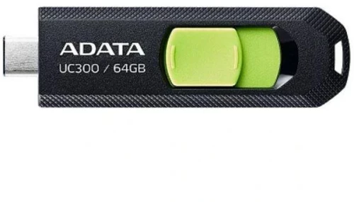 MEMORY DRIVE FLASH USB-C 64GB/ACHO-UC300-64G-RBK/GN ADATA