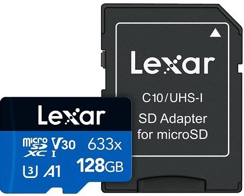 MEMORY MICRO SDXC 128GB UHS-I/W/ADAPTER LSDMI128BB633A LEXAR