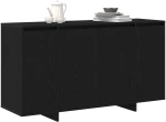 vidaXL Μαύρος Δρυς Μπουφέ Μαύρος δρυς Ξύλο 120 x 41 x 75 εκ. Μοντέρνος