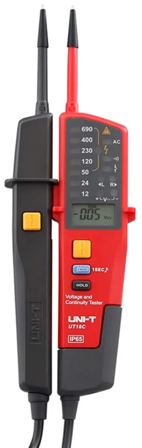 UNI-T μετρητής τάσης AC/DC UT18C, 12V έως 690V, IP65