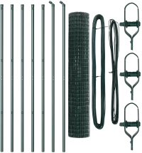 vidaXL Euro Fence Σετ 2 Πράσινο Ατσάλι με επικάλυψη 10 x 1.5 μ