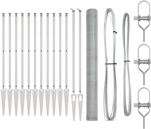 vidaXL Set Φραχτών Σετ 2 Γαλβανισμένος χάλυβας 25 x 1.5 μ Ανθεκτικό