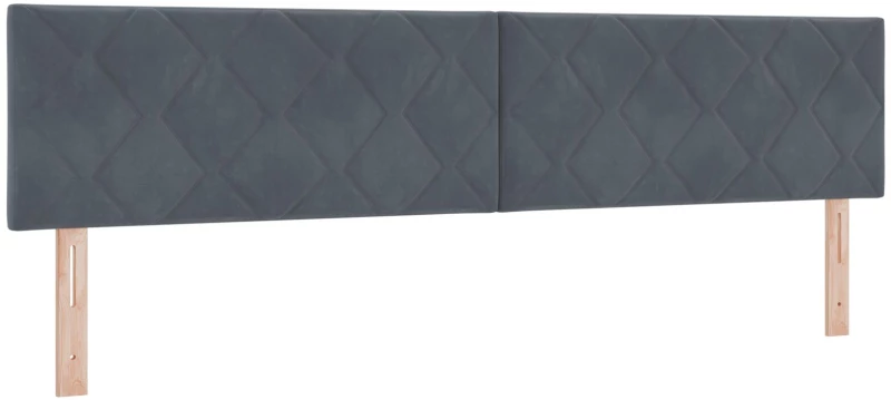 Κρεβάτι Box Spring vidaXL με Στρώμα Σκούρο Γκρι 200x200 εκ. Βελούδο
