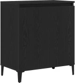 vidaXL Μπουφές Μαύρη Δρυς 60x35x70 εκ από Μηχανοποιημένο Ξύλο