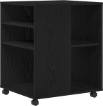 vidaXL Κάβα Αποθήκευσης Μαύρη Βελανιδιά 60x53x72,5 εκ Επεξεργασμένο Ξύλο