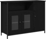 vidaXL Μπουφές Μαύρου Δρυός 100x35x75 εκ Επεξεργασμένο Ξύλο