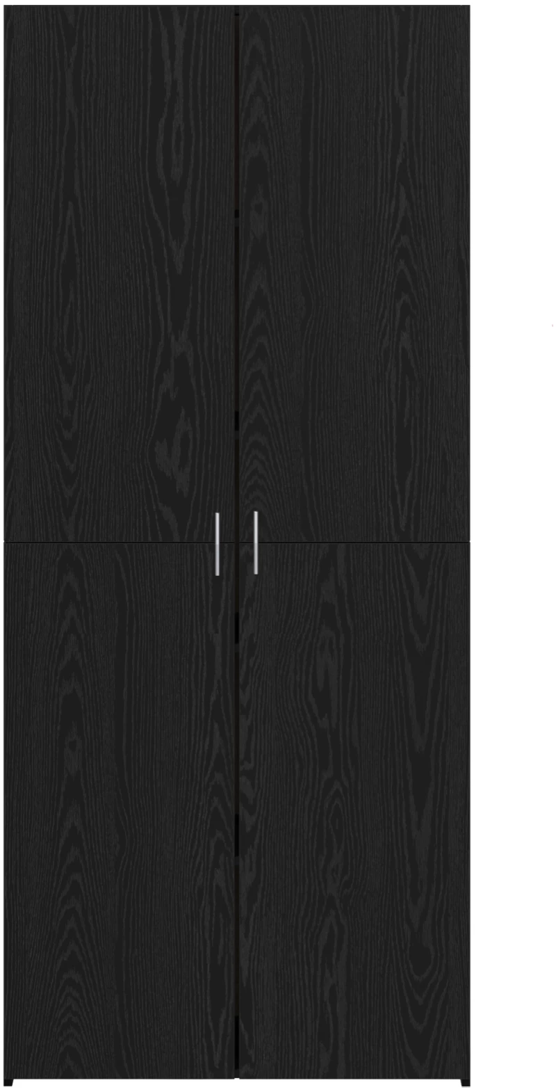 vidaXL Highboard Μπουφές Μαύρος Δρυός 40x42.5x185 εκ Επεξεργασμένου Ξύλου
