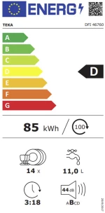 Πλυντήριο πιάτων Teka DFI46760
