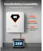 VEVOR Hybrid Solar Inverter Charger 3500W 220/230V Built-in 100A MPPT Controller