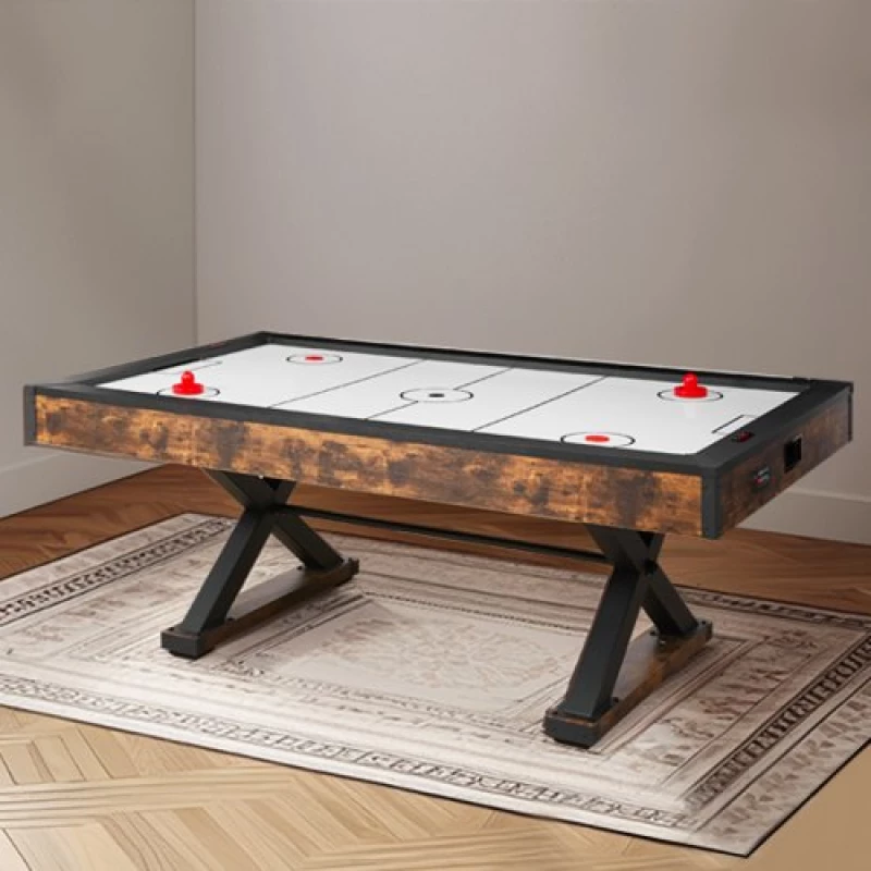 VEVOR 214 cm Air Hockey Table Air Powered Arcade Table Electronic Scorer Pushers