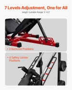 VEVOR Leg Press Hack Squat Combo Machine Adjustable Lower Body Special Home Gym