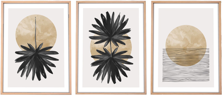 Πίνακας σε καμβά Envazy pakoworld τρίπτυχος με ψηφιακή εκτύπωση 30x3x40εκ