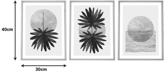 Πίνακας σε καμβά Envazy pakoworld τρίπτυχος με ψηφιακή εκτύπωση 30x3x40εκ