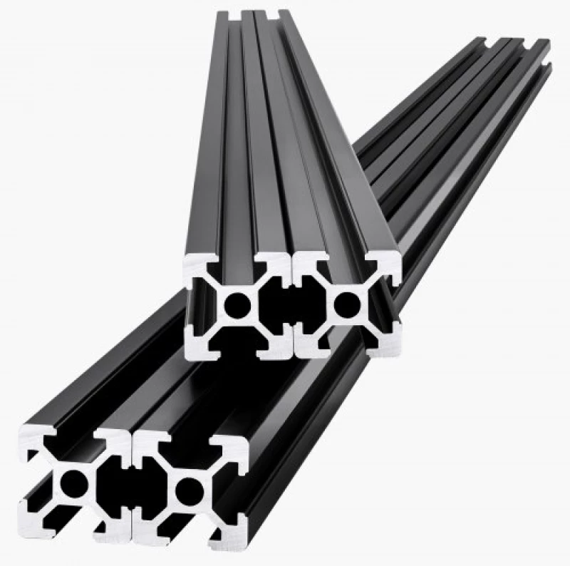VEVOR 4PCS 47.2 in (1200mm) T Slot 2020 Aluminum Extrusion Anodized Linear Rail