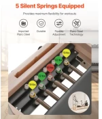 VEVOR Pilates Reformer Wood Pilates Machine Home Gym Workout Equipment