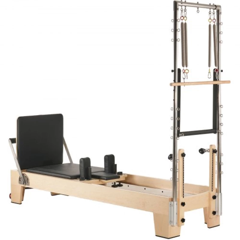 VEVOR Pilates Reformer Wood Pilates Machine Home Gym Workout Equipment