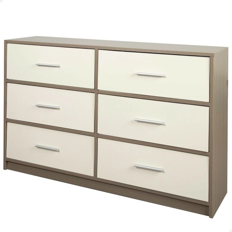 Συρταριέρα Max Home Λευκό Γκρι Σύγχρονη 114 x 70 x 30 cm