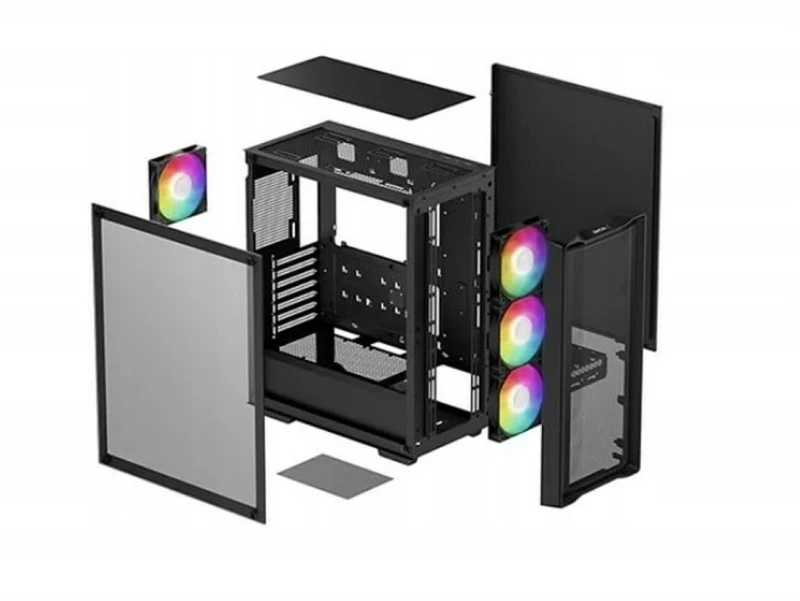 Κουτί Μέσος Πύργος ATX DEEPCOOL R-CC560-BKAMA4-G-2 Μαύρο Πολύχρωμο