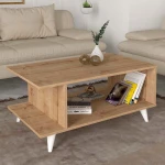Megapap Τραπεζάκι Σαλονιού Από Μελαμίνη Titus Sapphire Oak