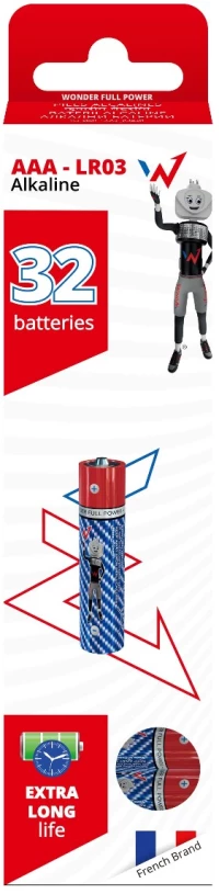 Μπαταρία Αλκαλική Wonder Full Power LR03 size AAA 1.5V Τεμ. 32