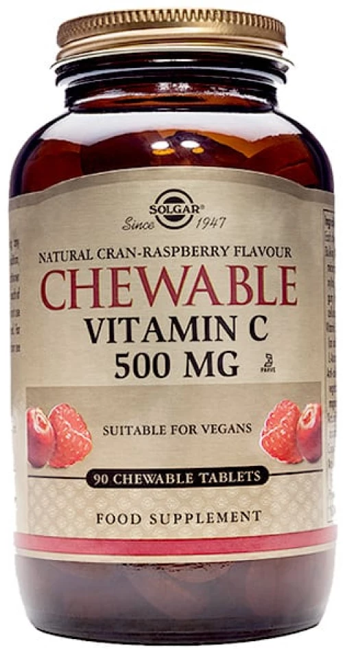 Solgar | Vitamin C 500mg Chewable Βατόμουρο | 90tabs