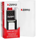 Zippo Σετ Δώρου με Αναπτήρα 200 Brushed Chrome & Ζιπέλαιο 125ml