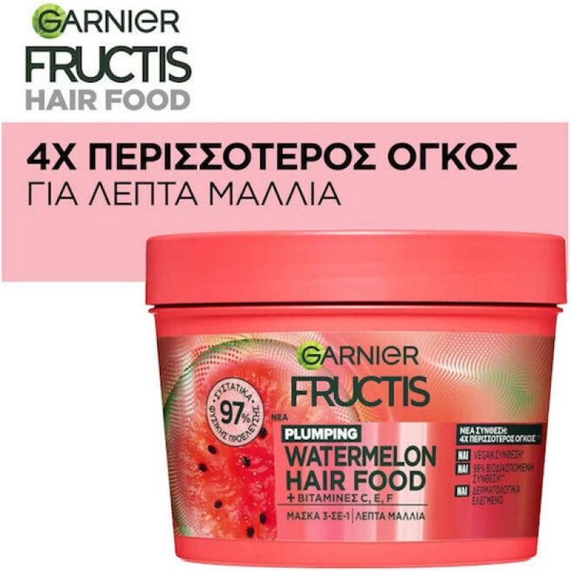 Garnier Fructis Plumping Watermelon Hair Food Mask 400ml