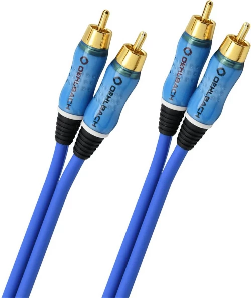 Oehlbach BEAT! Audio Διπλό RCA 3m Blue (Τεμάχιο)