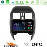 Cadence x Series Nissan Micra 2013-2016 8core Android 14 4+64gb Navigation Multimedia Tablet 9" u-x-Ns1065