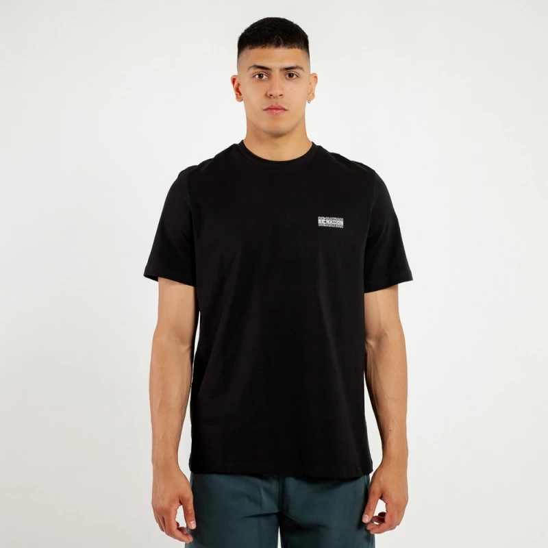 BE:NATION Reflective Logo s/s Tee 05312503-01 BENATION Μαύρο