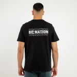BE:NATION Reflective Logo s/s Tee 05312503-01 BENATION Μαύρο