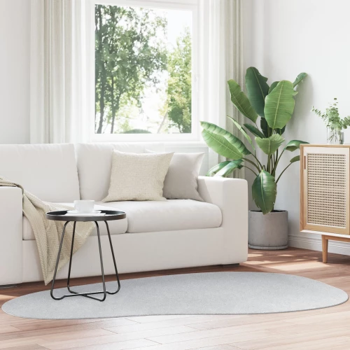 vidaXL Χαλί "HUARTE" Κοντής Πρόσφυσης Απαλό και Πλέσιμο Γκρι 140x200 εκ.