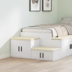 vidaXL Λευκή Ντουλάπα Αποθήκευσης 118x41x40 εκ. από Επεξεργασμένο Ξύλο