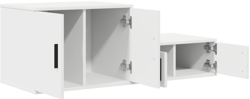 vidaXL Λευκή Ντουλάπα Αποθήκευσης 118x41x40 εκ. από Επεξεργασμένο Ξύλο